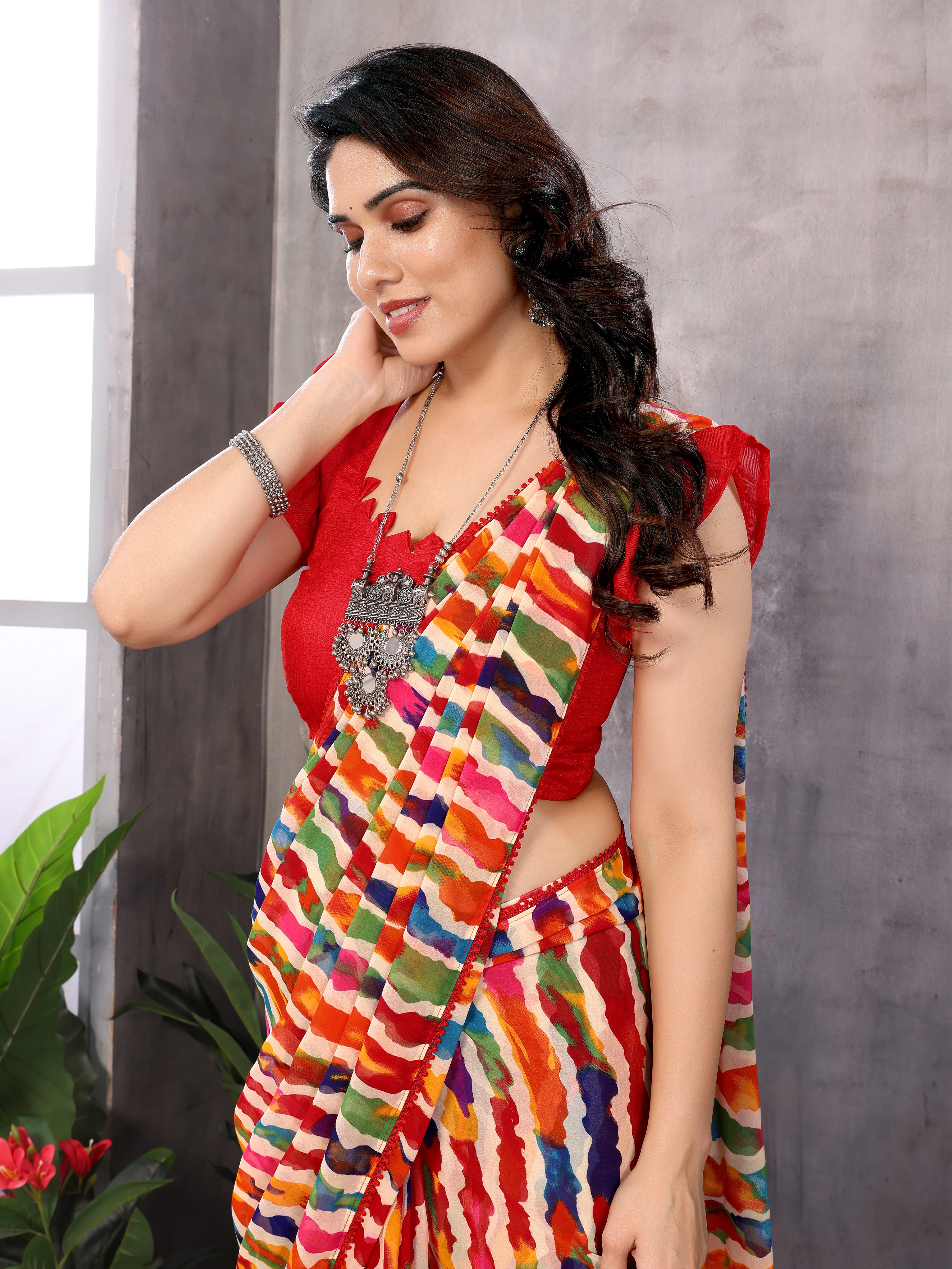 Ready to Wear Multicolour Saree