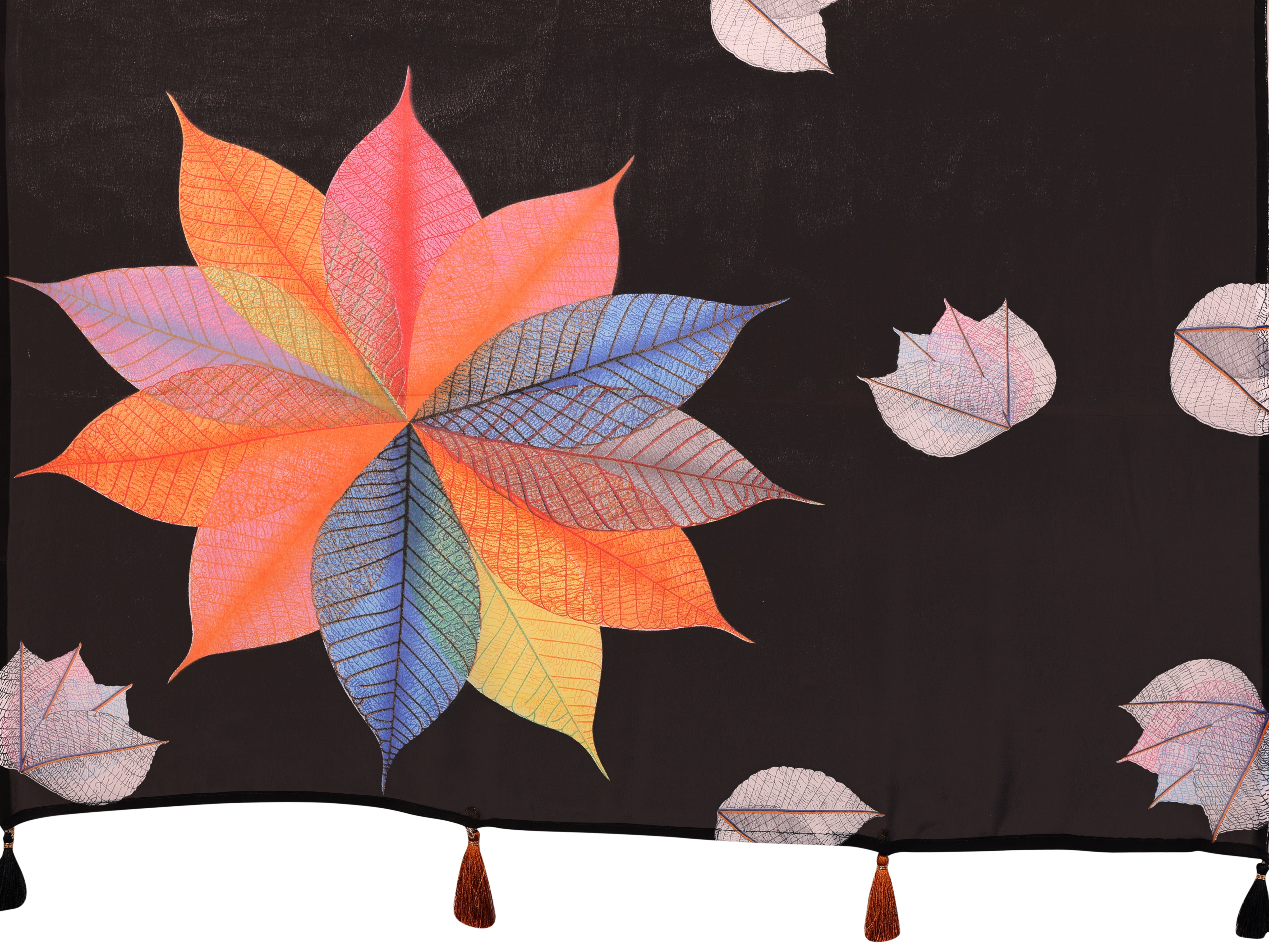 Black Quick Draping Printed Saree