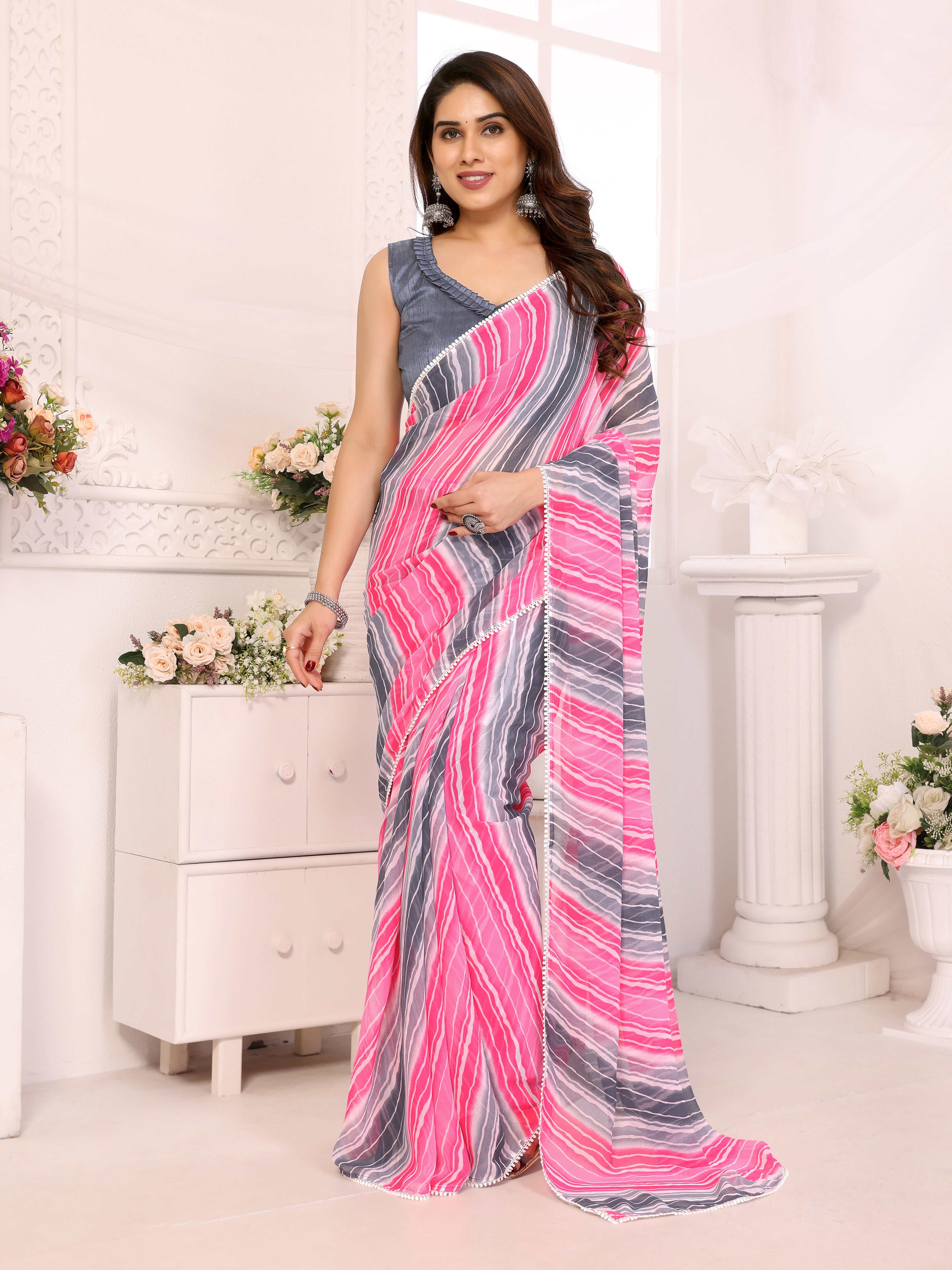 Ready to Wear Printed Daily Wear Georgette Saree