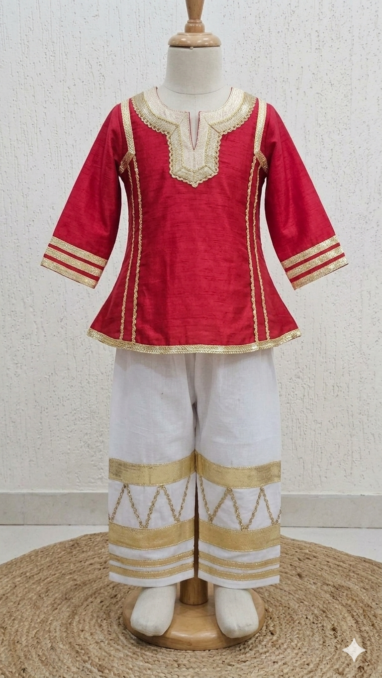 Golden Grace Ethnic Co-Ord Set