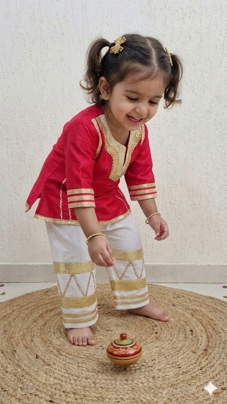 Golden Grace Ethnic Co-Ord Set