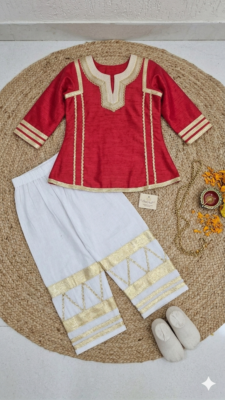 Golden Grace Ethnic Co-Ord Set