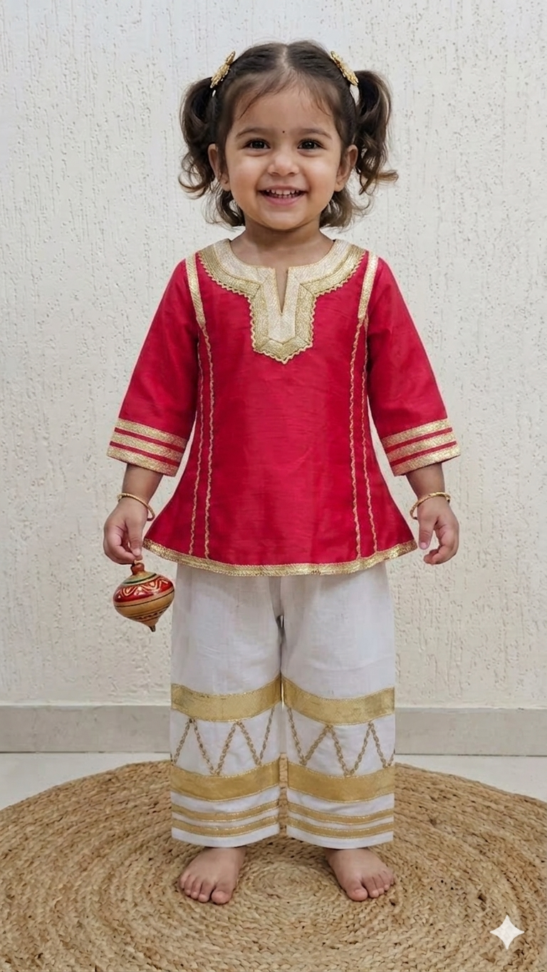 Golden Grace Ethnic Co-Ord Set