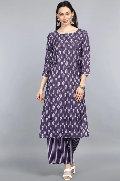 Simple & Beautiful Cotton Kurti with Pant!