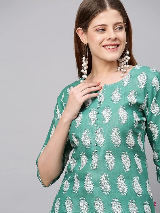 Lavish Cotton kurti with Pant set for style and comfort!