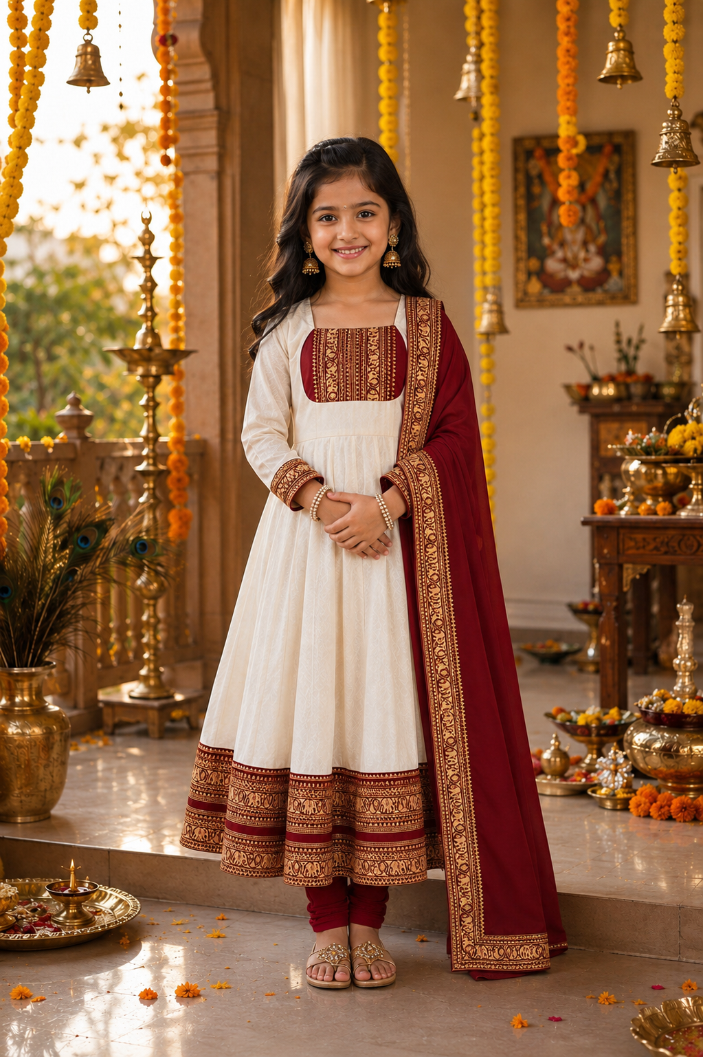 Girls Traditional Anarkali Dress
