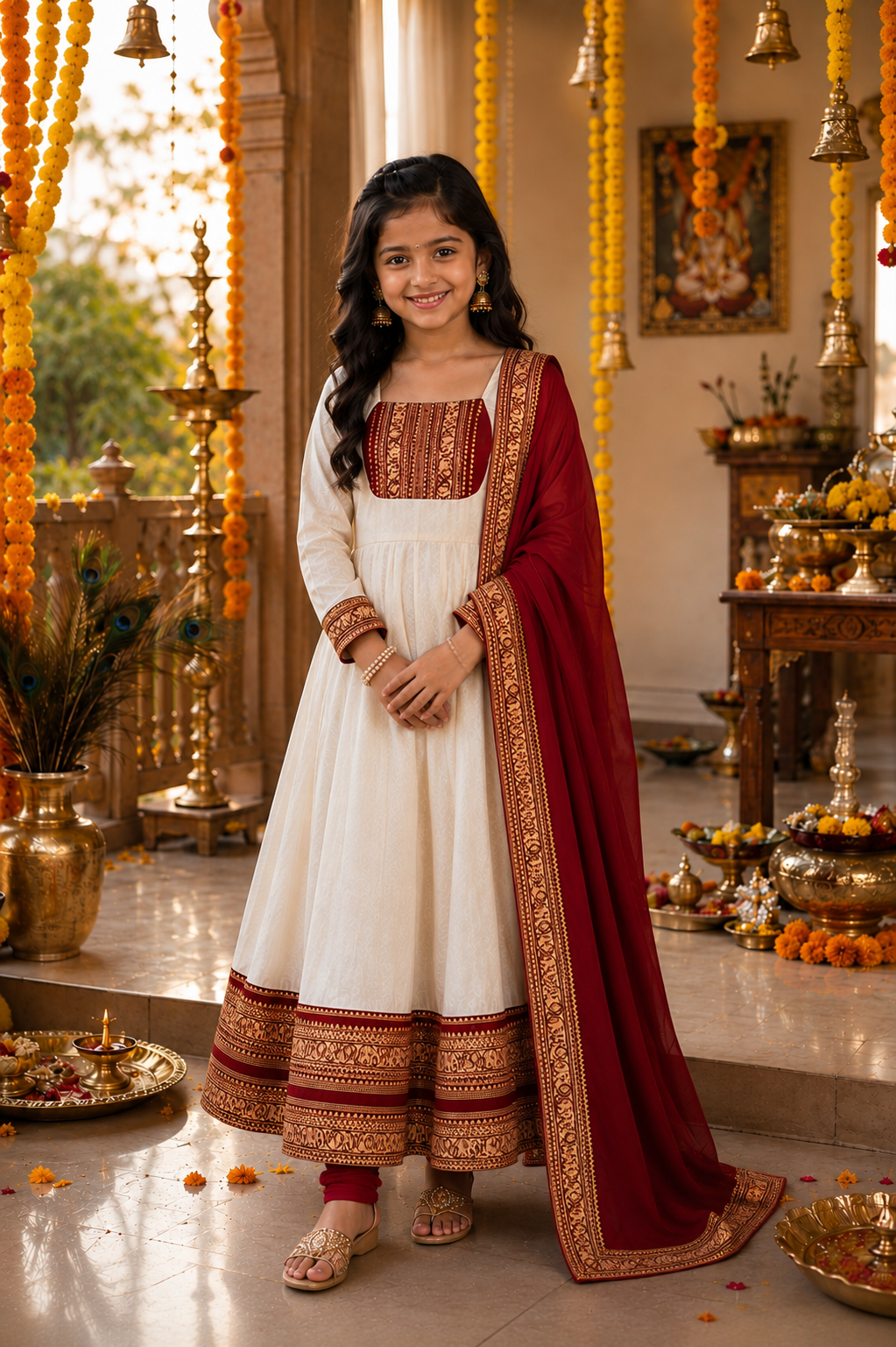 Girls Traditional Anarkali Dress