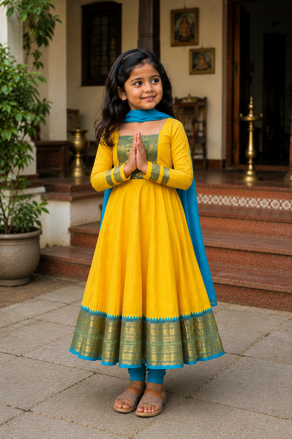 Graceful Anarkali Dress with Dupatta