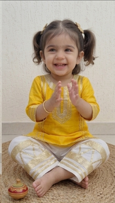 Golden Grace Ethnic Co-Ord Set