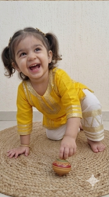 Golden Grace Ethnic Co-Ord Set