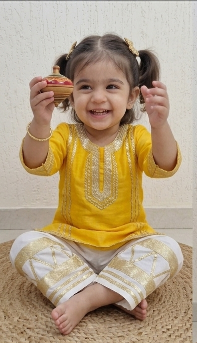 Golden Grace Ethnic Co-Ord Set