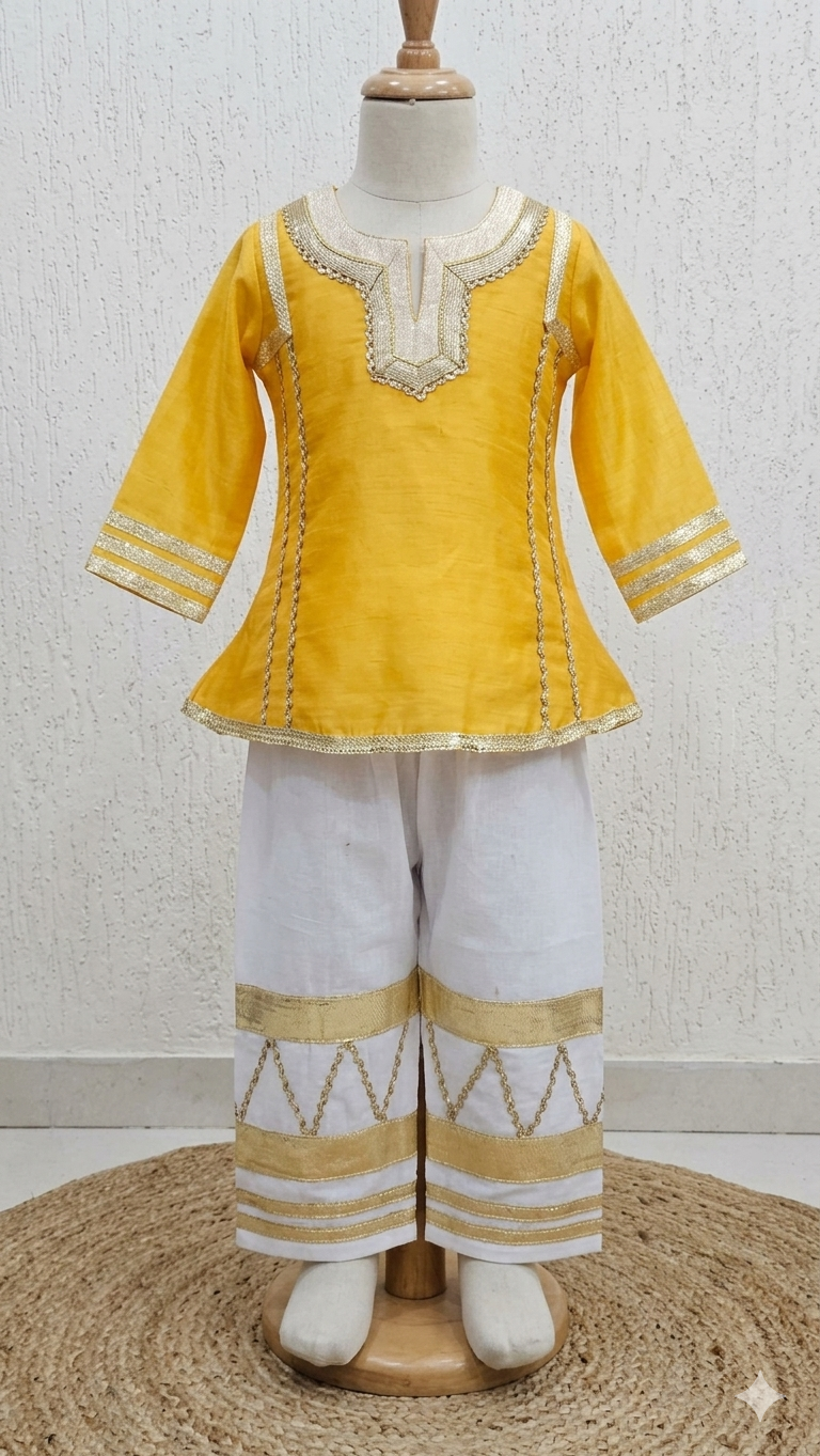 Golden Grace Ethnic Co-Ord Set
