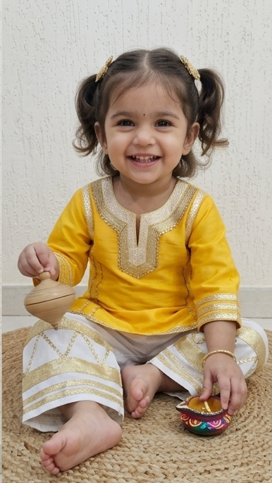 Golden Grace Ethnic Co-Ord Set