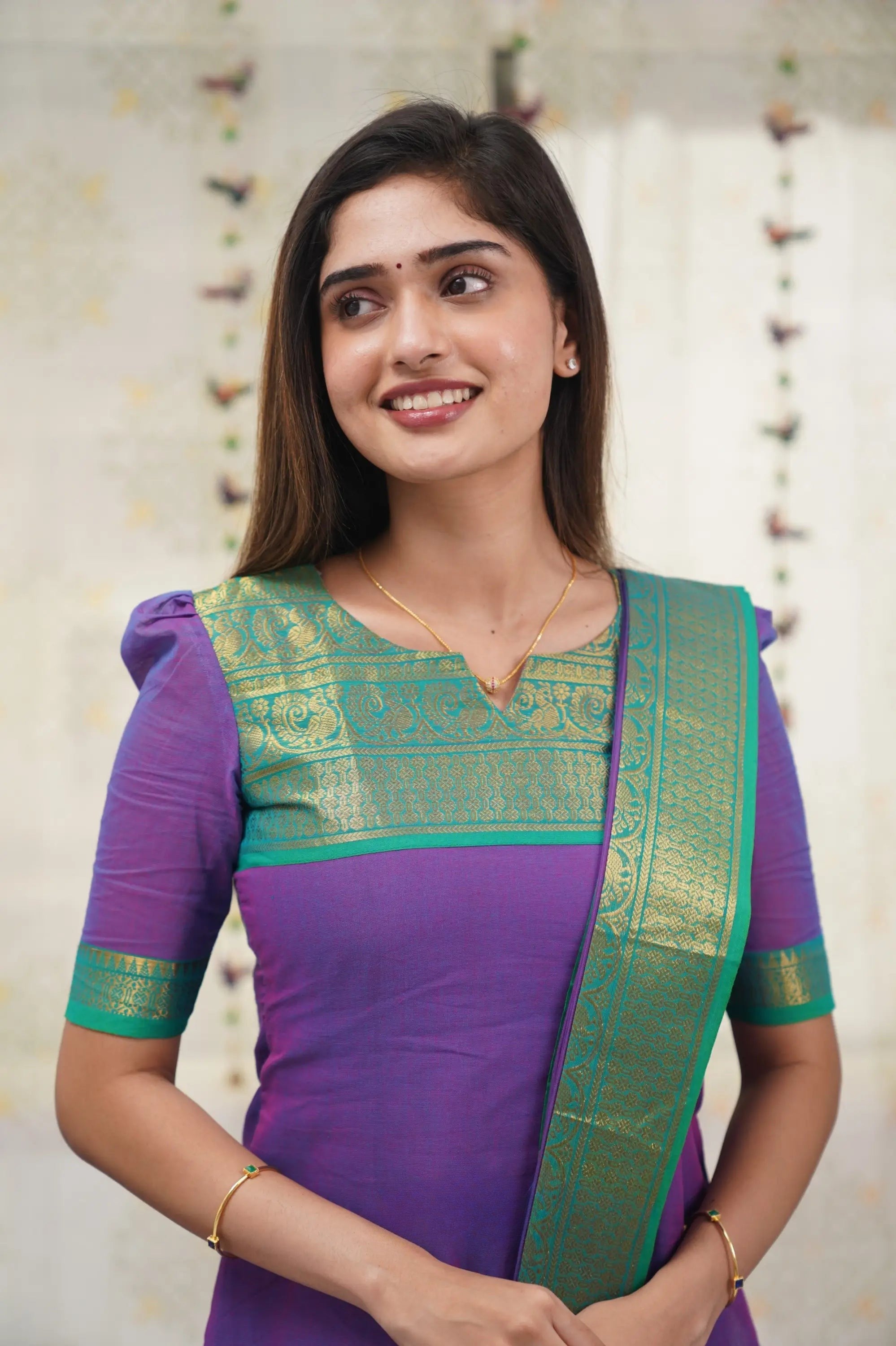 Chic Chanderi Cotton Kurta and Dupatta Set