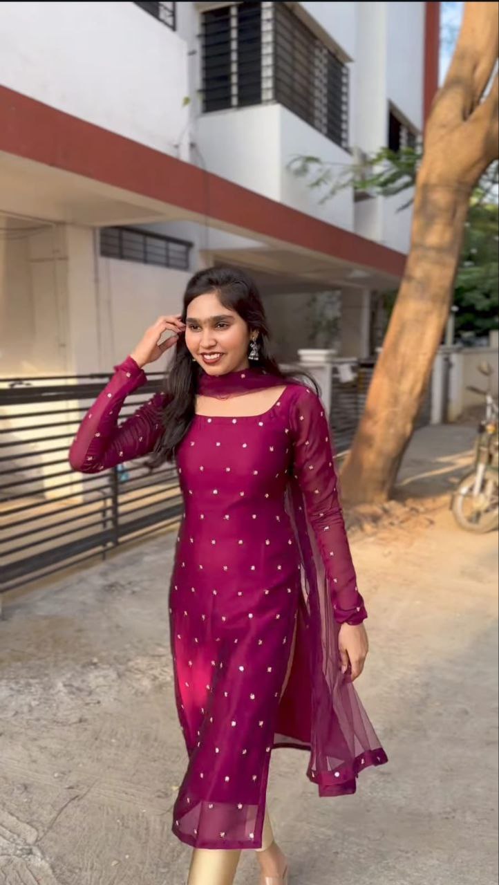 Royal Glimmer Straight Kurta Set