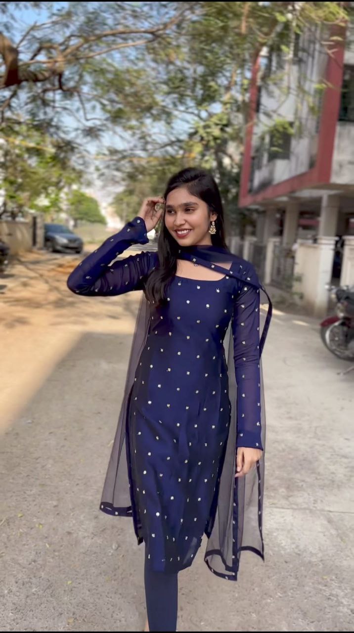 Royal Glimmer Straight Kurta Set