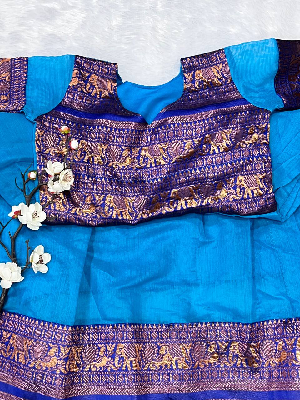 Sweet Angel Chanderi Flare Dress