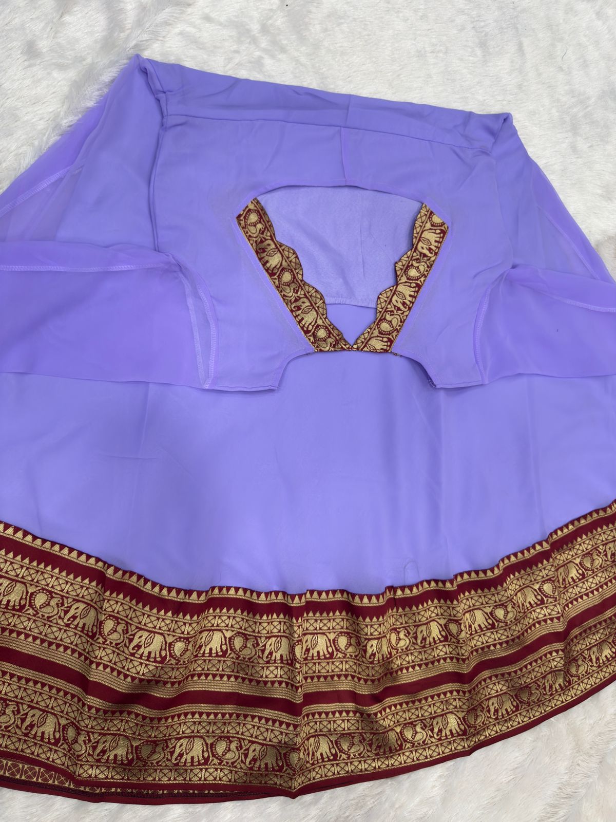 Graceful Anarkali Kurta with Ethnic Border Detail