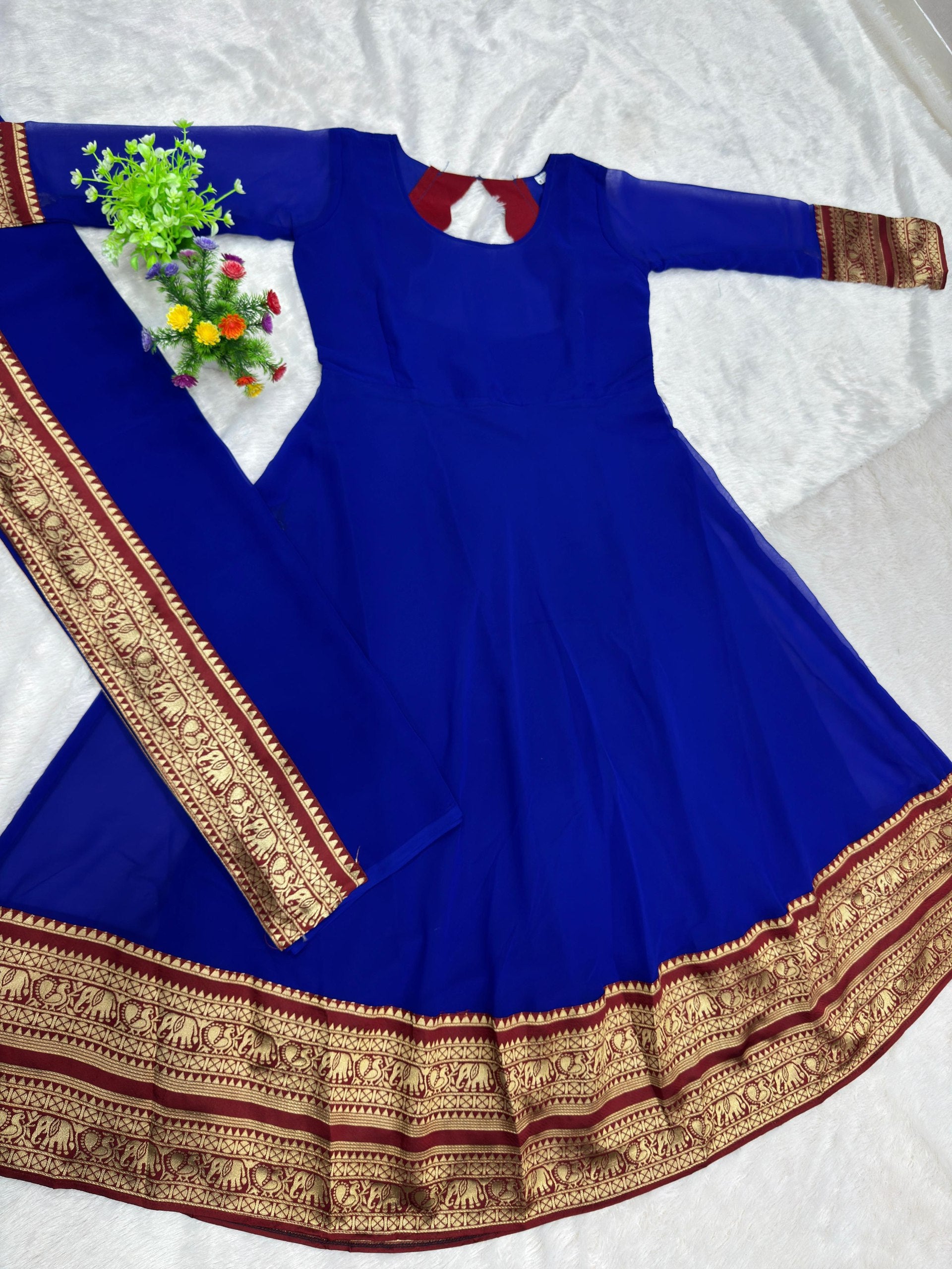 Ethnic Anarkali Dress with Elegant Flare