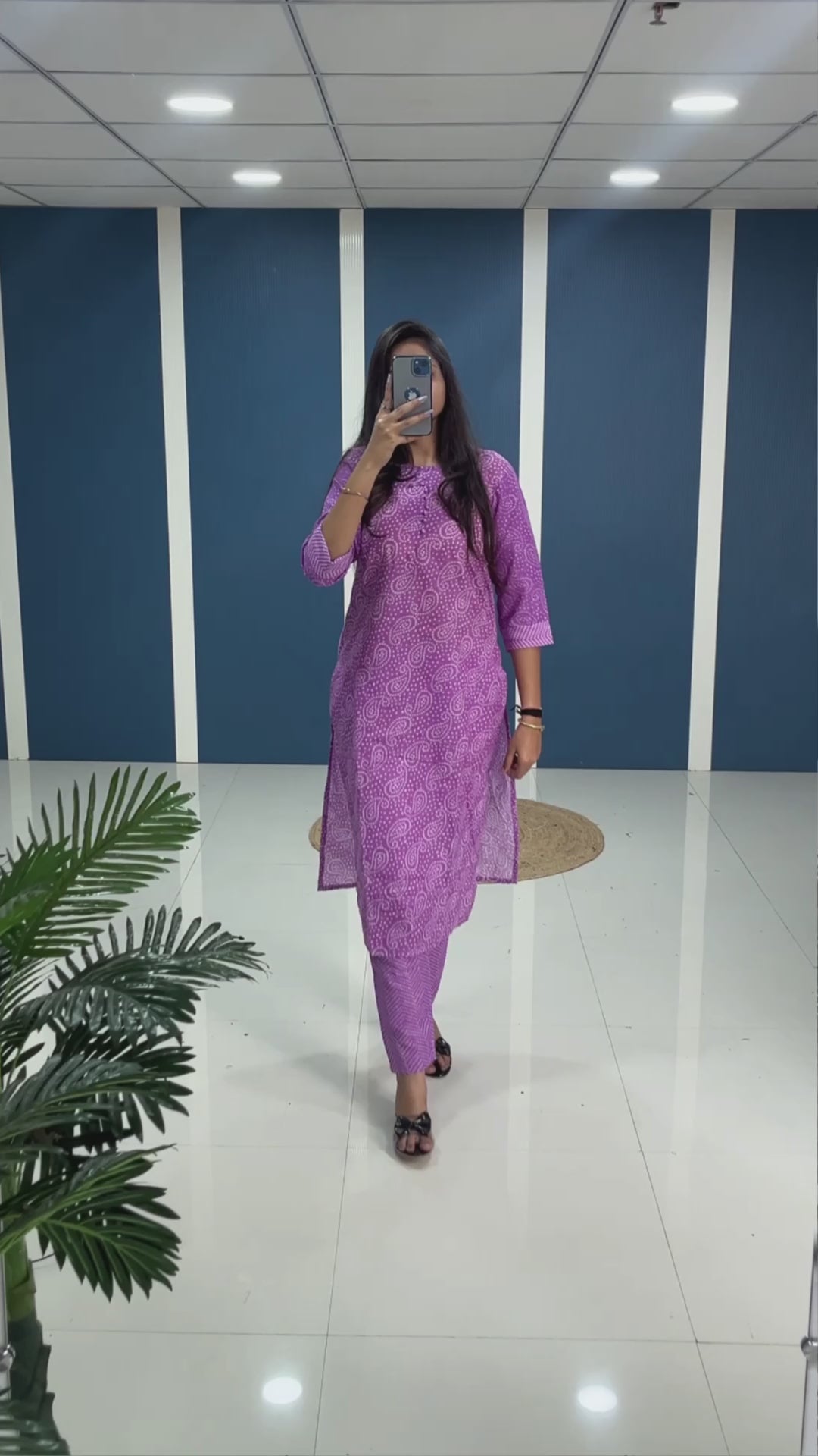 Perfect Pairing Two-Piece Cotton Kurti with Pant