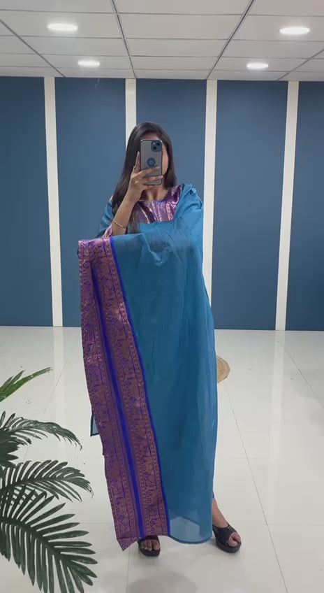 Trendy Blue Cotton Kurta Set – Effortless Style and Ultimate Comfort for Every Occasion